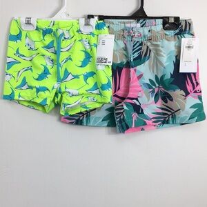 H&M / Old Navy Girls Swim Shorts Bundle of 2 Size 6/7 NEW With Tags